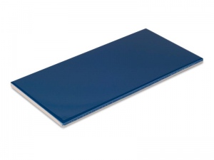 Фарфоровая плитка глазурованная 12,5х25 см, синяя